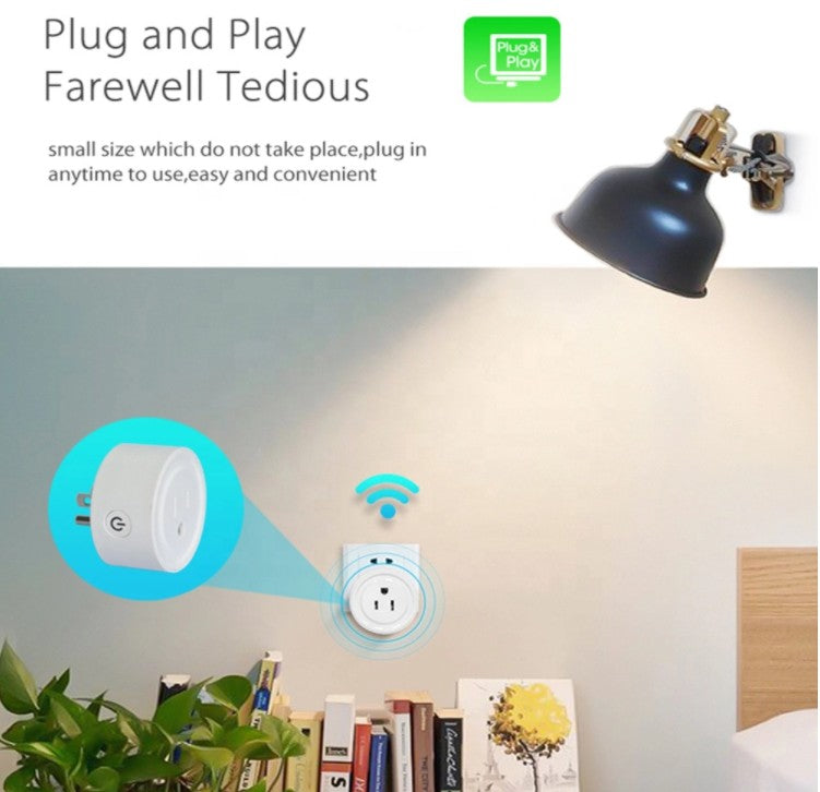 US Standard Tuya Smart Life Google Home Amazon Alexa WiFi Wireless US Mini