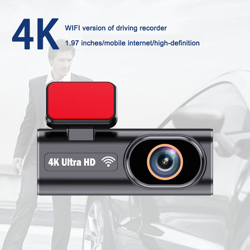 Caméra de Voiture 4K Dual Lens – Dashcam WiFi avec Écran 1.97” & Mode Parking Surveillance 24h