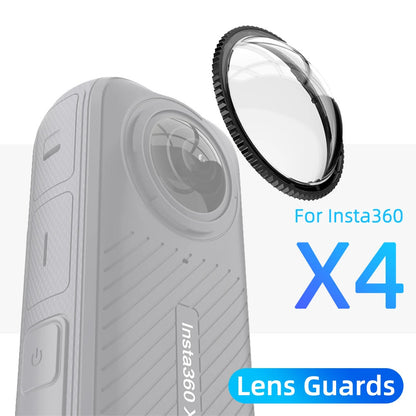 Applicable To Insta360 X4 Panoramic Sports Camera Lens Protective Glasses Rotating Glass Plastic Accessories