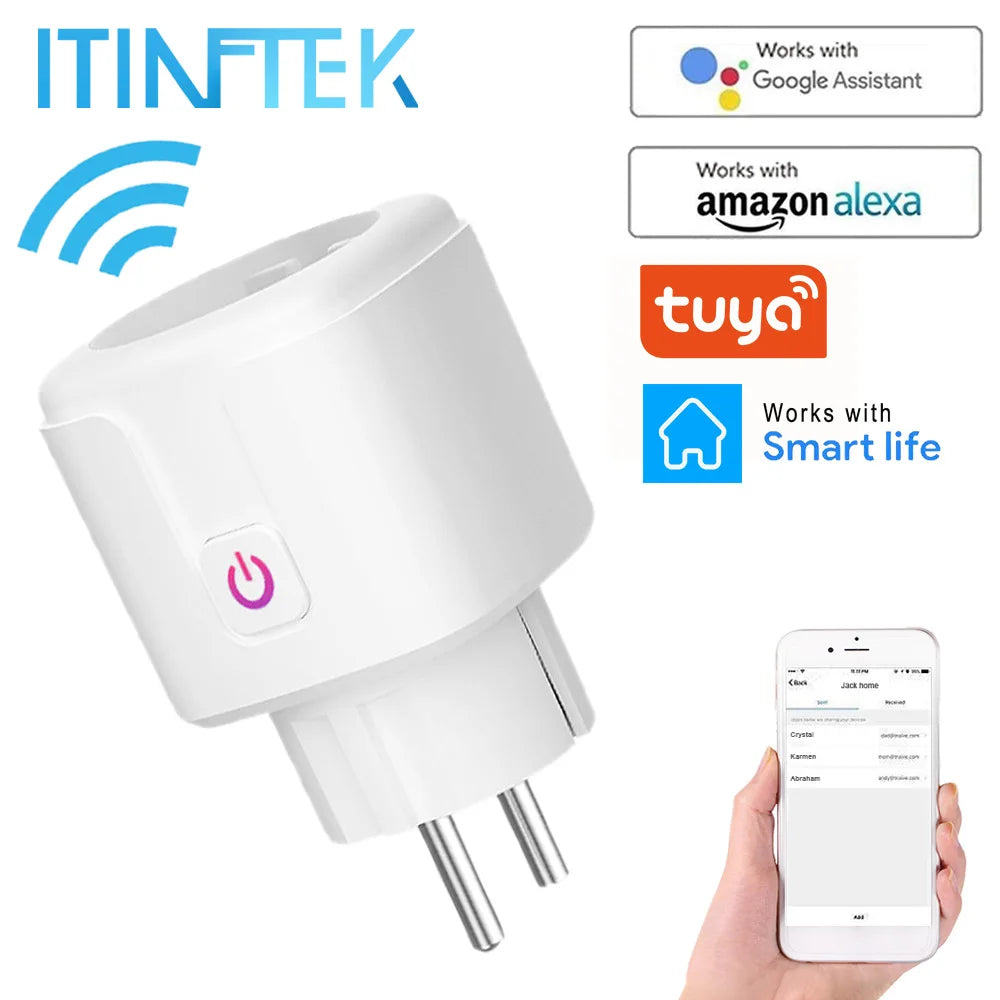 SmartControl WiFi Plug: Remote, Voice & Energy Monitoring
