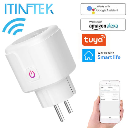 SmartControl WiFi Plug: Remote, Voice & Energy Monitoring