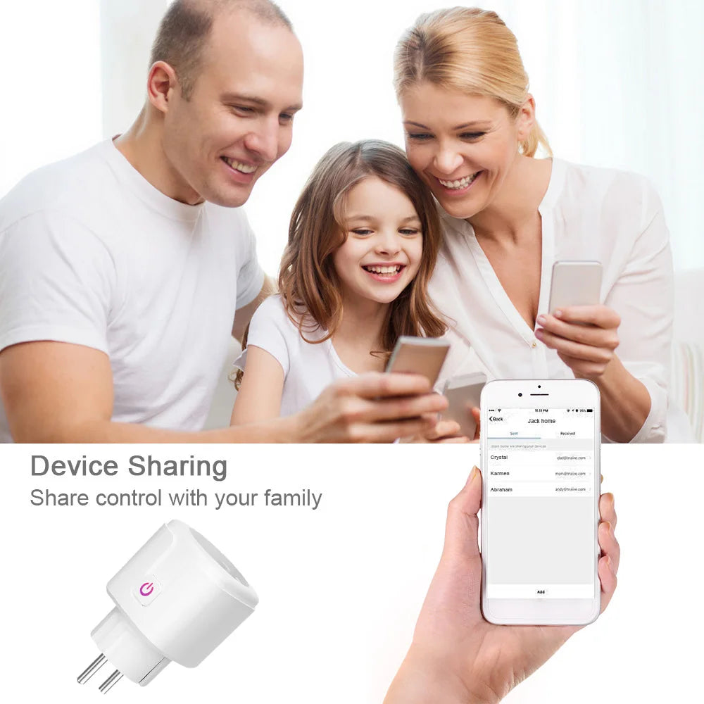 SmartControl WiFi Plug: Remote, Voice & Energy Monitoring