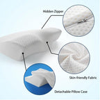 NEKRA™ | Cervical Memory Foam Pillow - Orthopedic & Ergonomic - Immediate Relief